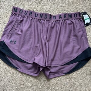 NEW Under Armour Women's Purple Shorts